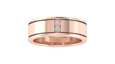 bande bague 3dm stl obj fbx rend détails bijoux femme mariage éternité engagement imprimable diamant solitaire 39 anneaux argent mode 3d print model - Mito3D