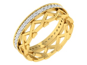 band ring Damen Schmuck Silber bedruckbar ist prototyping Mode Juwel gold Hochzeit kostbar Schönheit engagement bands Ringe Mode-ring Diamant-ring 3d print model - Mito3D
