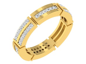 band ring Damen Schmuck Silber bedruckbar ist diamond Mode Juwel gold Hochzeit kostbar Schönheit engagement bands Ringe Mode-ring Diamant-ring 3d print model - Mito3D