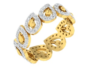 band ring Damen Schmuck Silber bedruckbar ist diamond prototyping Mode Juwel gold Hochzeit kostbar Schönheit bands Ringe engagement Diamant-ring Mode-ring 3d print model - Mito3D