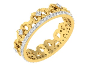 band ring Damen Schmuck Silber bedruckbar ist diamond prototyping Mode Juwel gold Hochzeit kostbar Schönheit engagement bands Ringe Mode-ring 3d print model - Mito3D