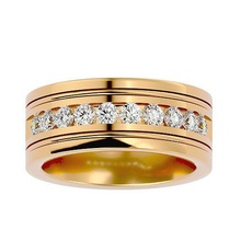 band ring modell schmuck gold druckbar brillant ringe diamant engagement luxus karat leuchtenden solitär platin wertvoll juwel silber hochzeit 3d print model - Mito3D