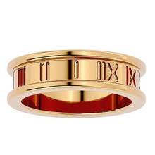 banda anel modelo joalheria ouro imprimível brilhante argolas diamante luxo solitário platina precioso gema prata casamento eternidade romano numérico 3d print model - Mito3D