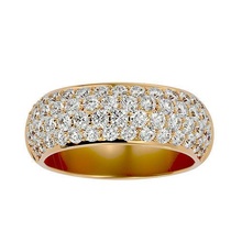 gruppo musicale squillare modello gioielleria oro stampabile brillante anelli nozze solitario diamante Fidanzamento lusso carati platino prezioso gemma argento 3d print model - Mito3D