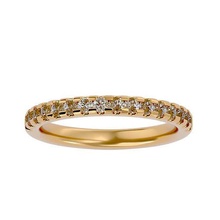 bande bague modèle bijoux or imprimable brillant anneaux mariage solitaire diamant engagement luxe carat platine précieux gemme argent 3d print model - Mito3D