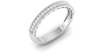 band ring model jewelry gold printable brilliant rings diamond engagement luxury carat shining platinum precious gem silver wedding 3d print model - Mito3D