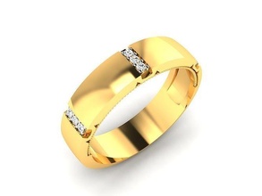 gruppo musicale squillare modello gioielleria oro stampabile brillante anelli diamante fidanzamento lusso carati splendente platino prezioso gemma argento nozze 3d print model - Mito3D