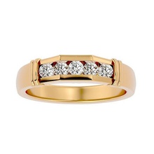 gruppo musicale squillare modello gioielleria oro stampabile brillante anelli diamante Fidanzamento lusso carati solitario platino prezioso gemma argento nozze 3d print model - Mito3D