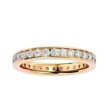 banda anillo modelo joyería joya oro imprimible brillante anillos diamante compromiso lujo quilate solitario platino precioso plata Boda 3d print model - Mito3D