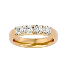 banda anillo modelo joyería joya oro imprimible brillante anillos diamante compromiso lujo quilate solitario platino precioso plata Boda 3d print model - Mito3D