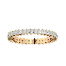 bande bague modèle bijoux or imprimable brillant anneaux diamant engagement luxe carat solitaire platine précieux gemme argent mariage 3d print model - Mito3D