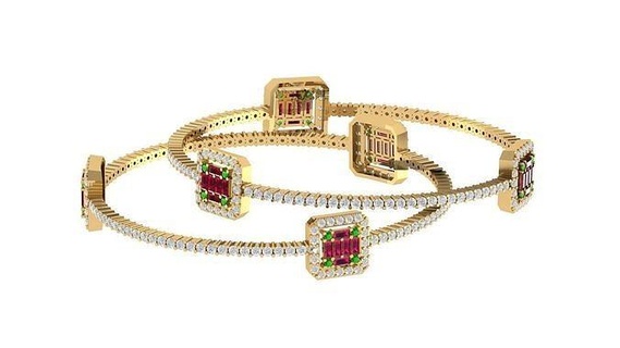banda anel Rosa pedras mulheres joalheria ouro prata diamante jóia jóias Casamento gema moda engagem noivado beleza argolas 3d print model - Mito3D