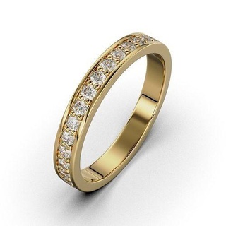 Band Ringe Frau Juwel runden 1 7mm Schmuck Gold Silber Diamant Ring Engagement druckbar brillant Biege Frauen Hochzeit Mode Design 3d print model - Mito3D