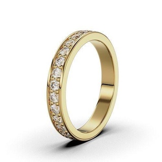 band rings woman gem round 1 9 mm jewelry gold silver diamond ring engagement jewellery jewel printable brilliant bend women wedding fashion design 3d print model - Mito3D