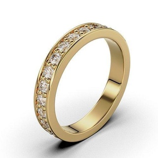 banda argolas mulher gema volta 2 1 mm joalheria ouro prata diamante anel noivado jóias jóia imprimível brilhante dobrar mulheres Casamento moda Projeto 3d print model - Mito3D