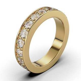 gruppo musicale anelli donna gemma giro 2 8 mm gioielleria oro argento diamante squillare Fidanzamento gioiello stampabile brillante piegare donne nozze moda design 3d print model - Mito3D