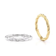 band robe clear ring printable 3d model jewelry wedding silver gold sterling jewellery fashion platinum chain link 14k 18k design element usa rope ribbon rings 3d print model - Mito3D