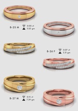 bandes de mercure anneau collections bijoux or le diamant l'anneau 38ring gratuit modèle imprimable d'argent joyau gem platine cad jewelrycad jewelrycadcam les anneaux 3d print model - Mito3D