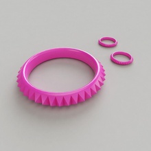 brazalete de-pendientes de la moda aretes el encanto pulsera circlet joyería desafío otros 3d print model - Mito3D