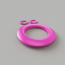 bangle-earrings fashion earnings bangle bracelet circlet brushed challenge other 3d print model - Mito3D