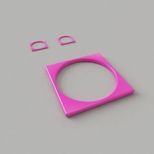 brazalete de-pendientes de la moda aretes el encanto circlet joyería cepillado desafío otros 3d print model - Mito3D
