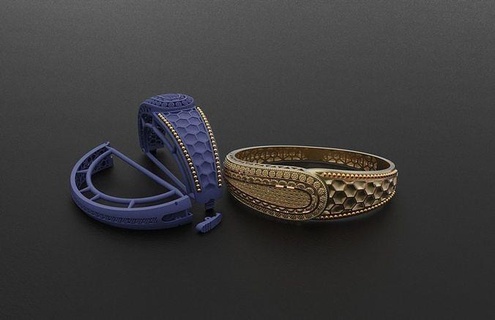 bracelet bijoux mode or imprimable argent cire conception 3dprintable fasion luxe 21k 14k 18k 8k bracelets accessoire 3d print model - Mito3D