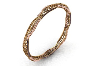 bangle 105 jewelry gold fashion ring beauty diamond wedding jewel jewellery cad engagement gem silver sterling engagem sapphire printable apparel bracelets 3d print model - Mito3D