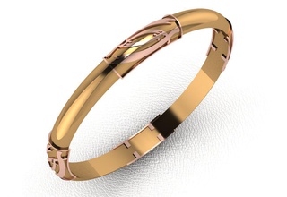 bangle 125 gold ring fashion jewelry shining engagement wedding jewel silver printable diamond gem engagem cad jewellery beauty bracelets 3d print model - Mito3D