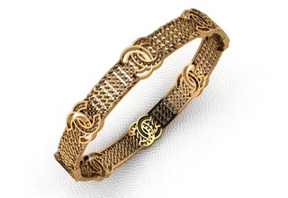 brazalete de 130 la joyería oro anillo brillante moda imprimible el collar plata gem diamante pulsera engagem compromiso boda cad colgante las pulseras 3d print model - Mito3D