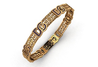 bracelet 135 bijoux or de l'anneau d'argent le la mode shining bague en gem diamant imprimable anneau engagem mariage l'engagement collier cad pendentif les bracelets 3d print model - Mito3D