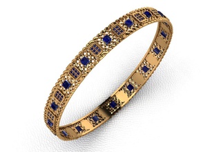 Armreif 154 Schmuck gold ring gem Mode scheint Diamant-ring bedruckbar ist Silber Mode-ring gold-ring engagement Mode-Schönheit Ringe diamond cad rhino Juwel pendantb Halskette Armbänder 3d print model - Mito3D