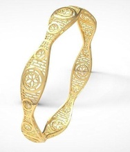 braccialetto 22 bangel oro braccialetti gioielleria platino nozze gemma Fidanzamento gioiello stampabile moda squillare bellezza cad engagement 3d print model - Mito3D