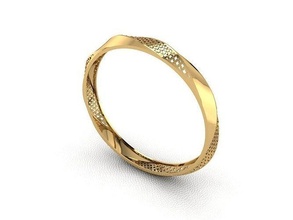 bracelet 345 or mode bague beauté diamant mariage bijou bijoux pendentif fiançailles platine imprimable engagement argent gemme fête bracelets 3d print model - Mito3D