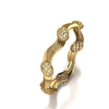 braccialetto 6 oro squillare intricato design argento splendente gioielleria stampabile moda collana diamante gemma fidanzamento bellezza gioiello anelli cad rinoceronte braccialetti 3d print model - Mito3D