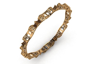 91 halhal takı altın moda yüzük güzellik elmas düğün yüzüğü mücevher parlayan Gümüş yazdırılabilir nişan gem parlak cad bilezik 3d print model - Mito3D