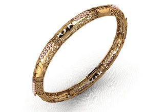 bangle 93 jewelry gold fashion ring beauty diamond wedding jewel jewellery gem silver printable engagement brilliant bracelet cad bracelets 3d print model - Mito3D