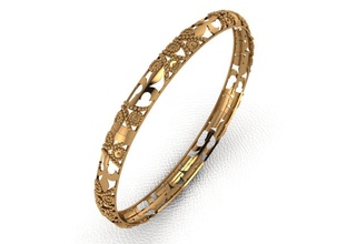 bangle 96 jewelry gold fashion ring beauty diamond wedding jewel jewellery printable engagement bracelet cad gem engagem bracelets 3d print model - Mito3D