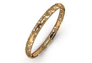 bracelet 97 bijoux or anneau de mode beauté bague en diamant mariage le joyau cad platine brillant l'engagement imprimable solitaire fiançailles l'habillement les bracelets 3d print model - Mito3D