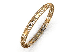 bangle 98 gold fashion ring beauty diamond wedding jewel jewellery jewelry platinum silver engagement printable gem cad bracelets 3d print model - Mito3D