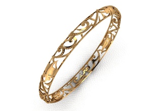 bangle 99 jewelry gold fashion ring beauty diamond wedding jewel jewellery gem luxury silver printable engagement cad sterling bracelets 3d print model - Mito3D