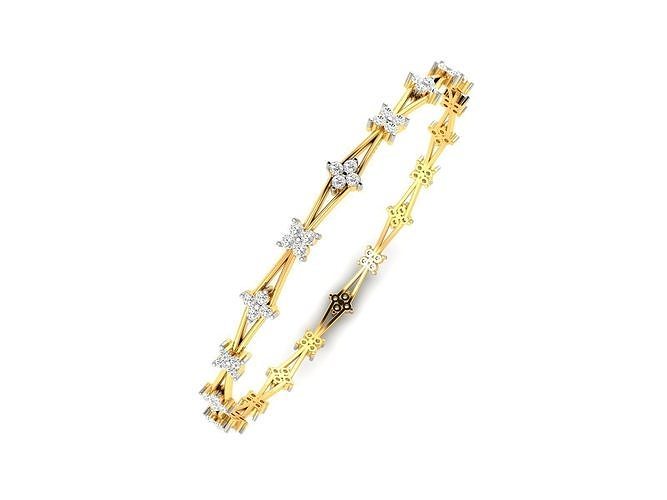 bracelet 3dm rendre or argent 3d impression bijoux rubis diamant émeraude mariage imprimable gemme bague blanc sterling bracelets 3D print model - Mito3D