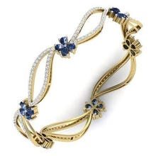 bracelet 3dm rendre bijoux charme cercle bijou d'or or argent bracelets vêtements accessoires personnages brossé précieux femme diamant 3d print model - Mito3D