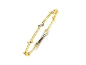 braccialetto 3dm render diamante fiore gioielleria moda accessori oro design braccialetti argento stampabile squillare gioiello nozze gemma fidanzamento 3d print model - Mito3D