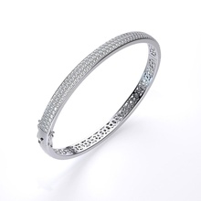 bangle bracelet round gemstones 001 jewelry model 3d printable gold gemstone stl bracelets 3d print model - Mito3D
