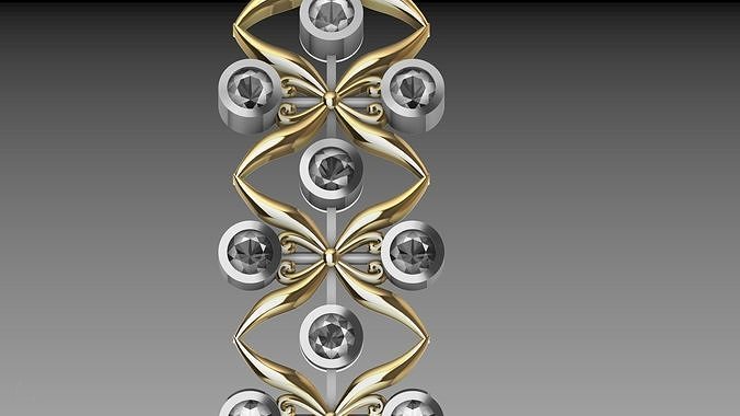pulseira diamante borboleta stl verificado jóias joalheria imprimível anel moda prototipagem Projeto designer declaração geométrico manguito pulseiras 3D print model - Mito3D