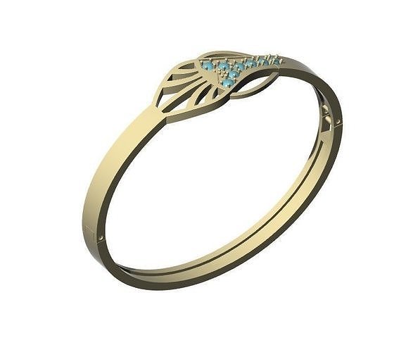 bracelet bijoux conception dossiers bague diamant cz rhino3d rendre bracelets 3D print model - Mito3D