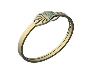 bangle jewellery design bracelet files ring diamond cz rhino3d render jewelry bracelets 3d print model - Mito3D