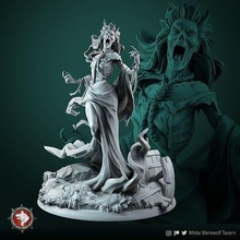 banshee 75mm 32mm pre-supported creature fantasy sculpt 3dprinter 3dprinting stls miniature 3dminiature wargame boardgame toys dnd tabletop undead female games board 3d print model - Mito3D