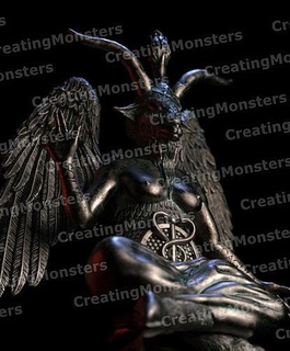 baphomet 3d Yazdır model stl korku terör büyü okültizm iblis şeytani 3dprint üst baskı şeytan büyücü yaratık kâbus korkutucu canavar mitolojik mezar sihirbaz Sanat heykeller 3d print model - Mito3D