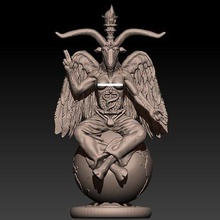 baphomet alternate statue by rlucenas stl archive print ancient demon creature dark satan enemy creepy lucifer hell mythological magical occult incubus ritual sculptures stereolithography goetia religious art 3d print model - Mito3D